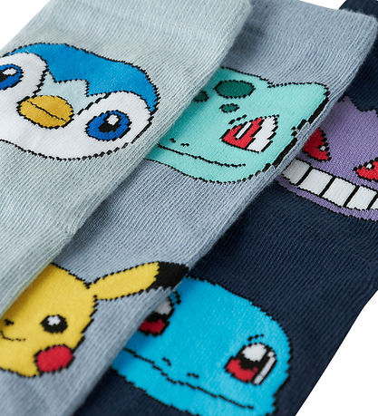 Name It Strømper - 3-pak - NmmNoris - Pokémon - Navy Blazer/Flin