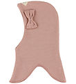 Racing Kids Balaclava - 2-layer - Dusty Rose w. Bow