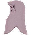 Racing Kids Balaclava - 2-layer - Purple w. Bow