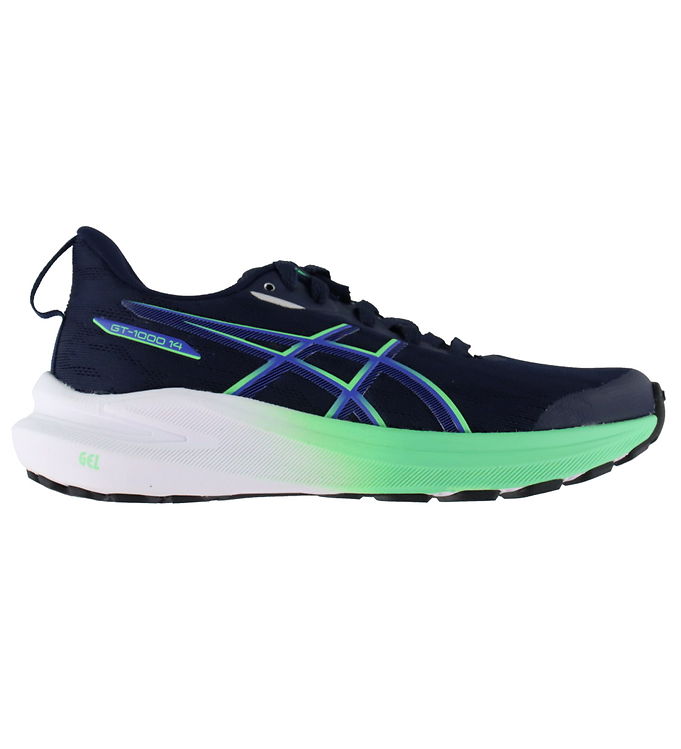 Asics Sko - GT-1000 14 GS - Midnight/Vital Green