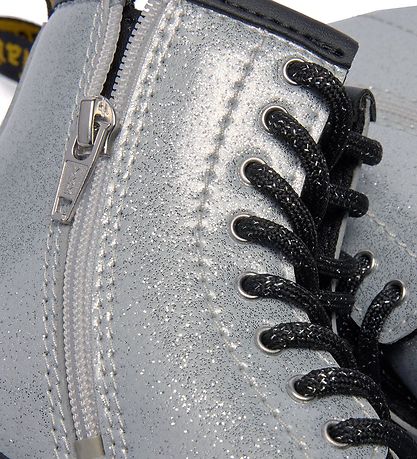 Dr. Martens Støvler - 1460 J - Nebula Glitter - Silver/Silver