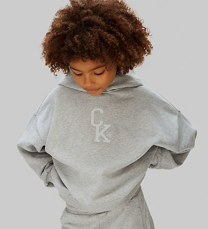 Calvin Klein Hættetrøje - Grey Heathermulti