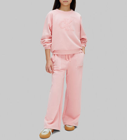 Calvin Klein Sweatpants - Wide Leg - Quartz Pink