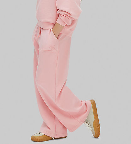 Calvin Klein Sweatpants - Wide Leg - Quartz Pink