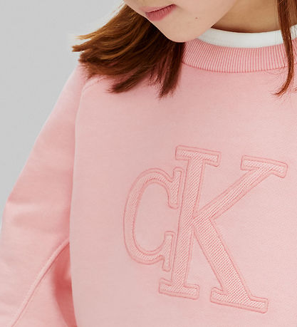 Calvin Klein Sweatshirt - Logo - Quartz Pink