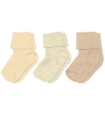 MP Socks - Rib - 3-Pack - Cream Melange