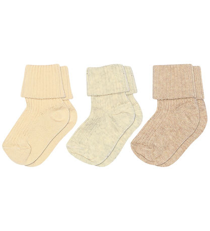 MP Socks - Rib - 3-Pack - Cream Melange