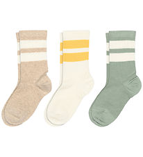 MP Socks - 3-Pack - Anchor - Gramite Green w. Stripes