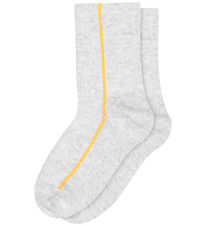 MP Strømper - Rib - Yuri - Pearl Grey Melange