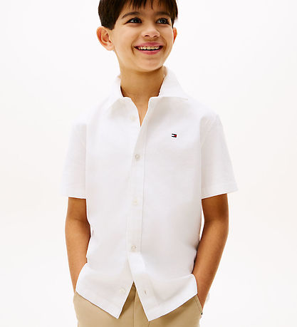 Tommy Hilfiger Skjorte k/æ - Stretch Oxford - Hvid