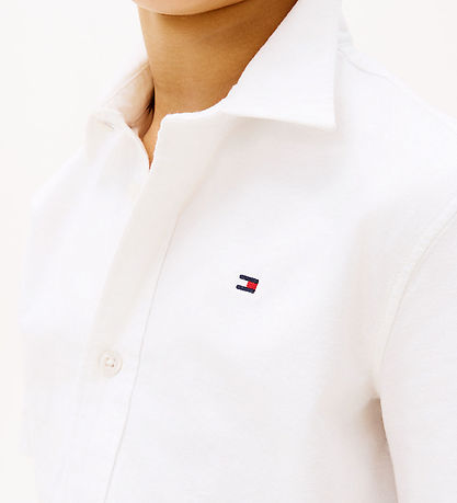 Tommy Hilfiger Skjorte k/æ - Stretch Oxford - Hvid
