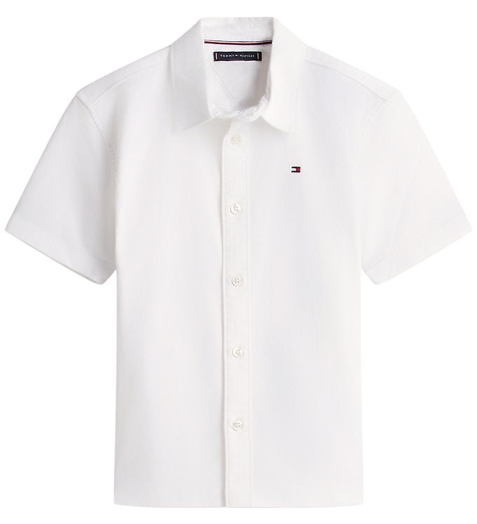 Tommy Hilfiger Skjorte k/æ - Stretch Oxford - Hvid