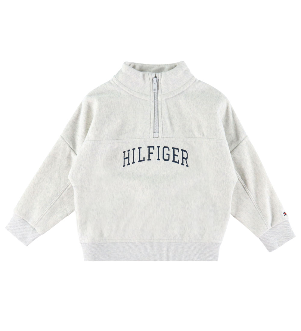 Tommy Hilfiger Sweatshirt - Light Grey Heather - Tommy Hilfiger - 10 Jahre (140) - Sweatshirts