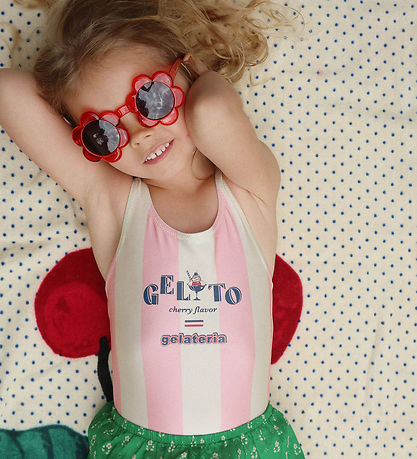 Konges Sløjd Solbriller - Junior Flower - Rød