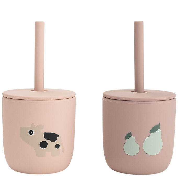 Done by Deer Kop m. Sugerør - 2-pak - Tiny Farm - Pudder