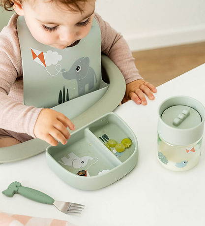 Done by Deer Skål - Stick & Stay - Playground - Grøn