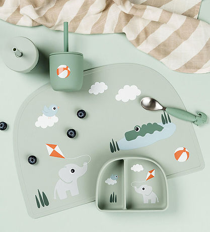 Done by Deer Skål - Stick & Stay - Playground - Grøn