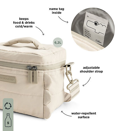 Done by Deer Køletaske - Quiltet - Isoleret - Croco - Sand