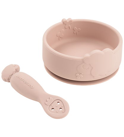 Done by Deer Spisesæt - Stick & Stay - Skål Og Babyske - Sheepy 