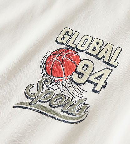 Name It T-shirt - NkmVux - Cloud Dancer/Global