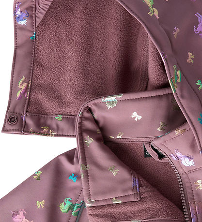 Name It Softshelldragt m. Fleece - Noos - NmfAlfa - Grape Shake/