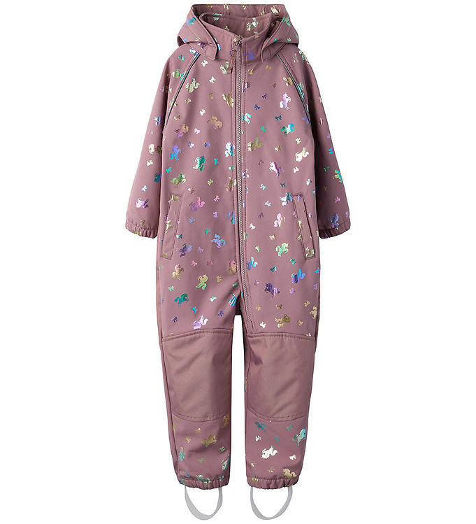 Name It Softshelldragt m. Fleece - Noos - NmfAlfa08 - Grape Shak