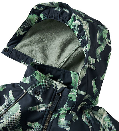 Name It Softshelldragt m. Fleece - Noos - AOP - NmmAlfa - Dark S