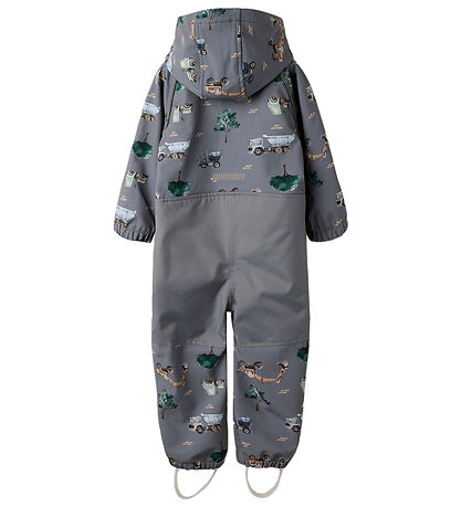 Name It Softshelldragt - Noos - AOP - NmmAlfa - Flint Stone/Work