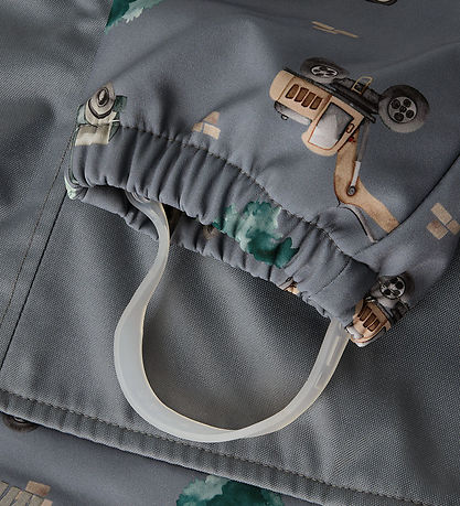 Name It Softshelldragt - Noos - AOP - NmmAlfa - Flint Stone/Work