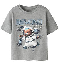 Name It T-shirt - NmmDifus - Grey Melange