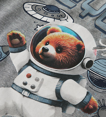 Name It T-shirt - NmmDifus - Grey Melange