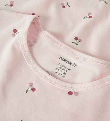 Name It Nattøj - 2-delt - Noos - NkfNightset - Cherry - Mauve Mo