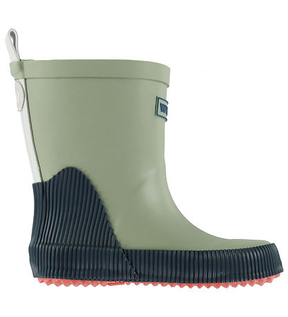 Wheat Rubber Boot - Welly - Teal Water