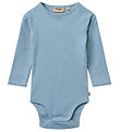 Wheat Bodysuit l/s - Berti - Faded Denim