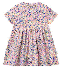 Wheat Kjole - Jersey - Anna - Pink Blue Flowers