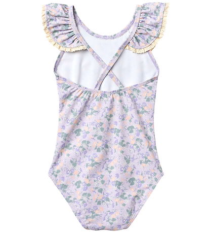 Wheat Badedragt - UV40+ - Doris - Purple Light Petunias