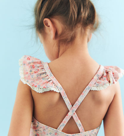 Wheat Badedragt - UV40+ Doris - Powder Flowers And Seashells