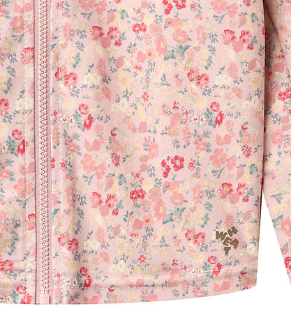 Wheat Badebluse - UV40+ - Zip - Ada - Powder Flowers And Seashel