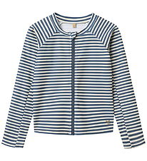 Wheat Badebluse - Uv40+ - Zip - Ada - Blue Stripe