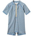 Wheat Coverall Swimsuit - UV40+ - Cas - Blue Swim Stripe