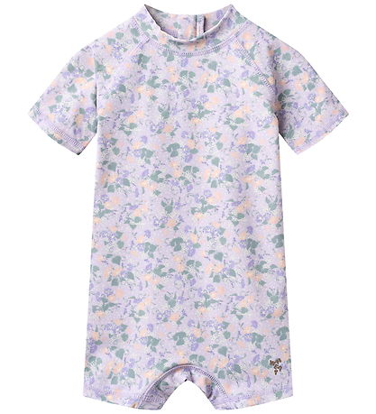 Wheat Badeheldragt - Uv40+ - Cas - Purple Light Petunias