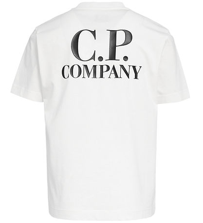 C.P. Company T-shirt - Gauze White m. Print