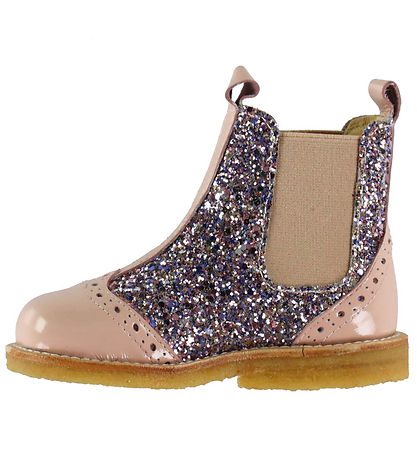 Angulus Støvler - Chelsea - Rosebud/Pastel m. Glimmer