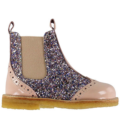 Angulus Støvler - Chelsea - Rosebud/Pastel m. Glimmer