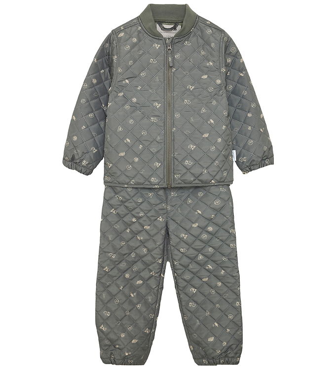 CeLaVi Termotøj - Quiltet - Mulled Basil m. Print billede