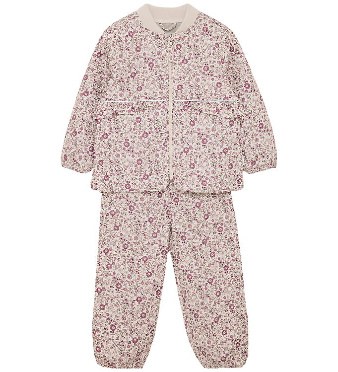 CeLaVi Termotøj - Quiltet - Perfectly Pale m. Blomster billede