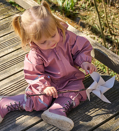 CeLaVi Regndragt - AOP - Nostalgia Rose m. Glitter