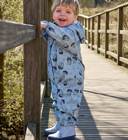 CeLaVi Regndragt - AOP - Blue Fog