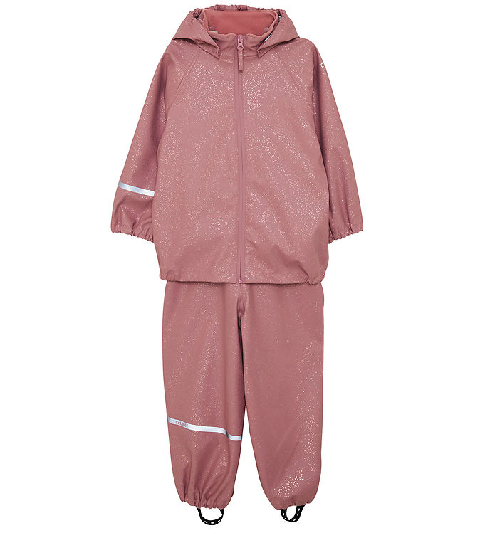 CeLaVi Regntøj m. Seler - AOP - Nostalgia Rose m. Glitter