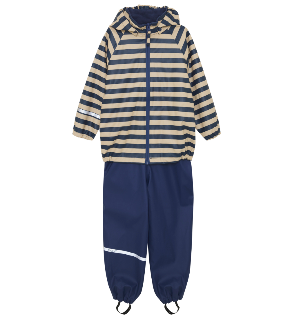 CeLaVi Regenkleidung m. Träger - PU - Ozeanien m. Streifen - CeLaVi - 100 - Regenkleidung
